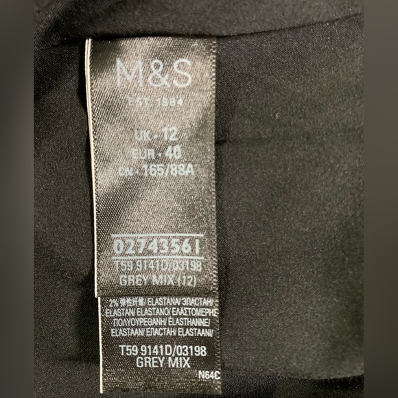 M&S dress, grey mix, maxi, great shape, size 8 US - Picture 7 of 7